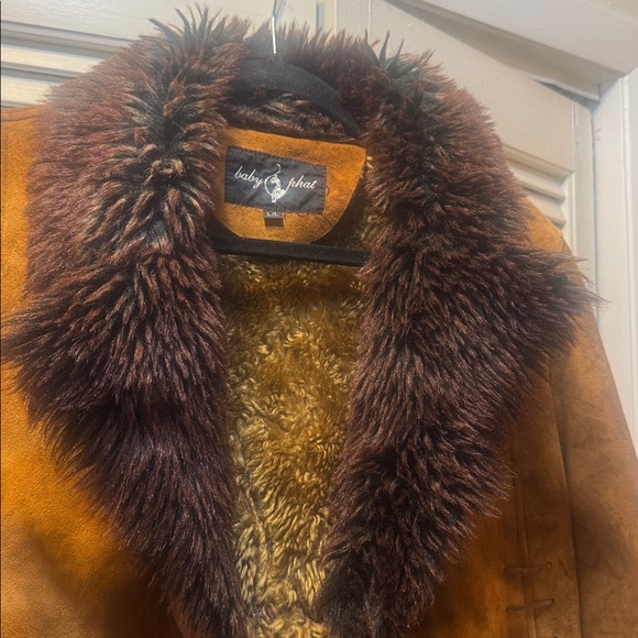 Vintage Faux Fur Babyphat Trench Coat - Picture 8 of 8